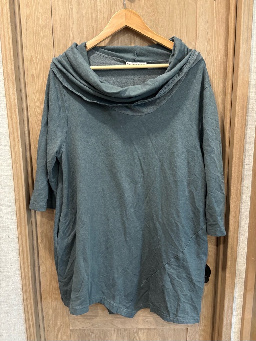 Bryn Walker Cowl Neck Shirt Size S Lagenlook Casual Luxury